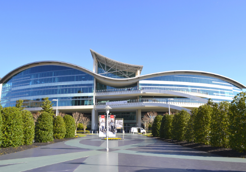The Showplace Building, which faces the Terminal.